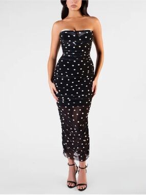 TA3 sweetie mesh column dress
